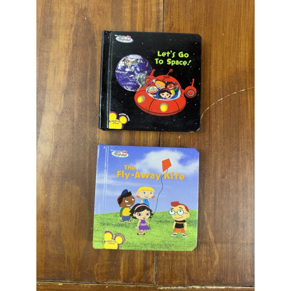2 Disney Little Einsteins Books: Fly-Away Kite, Let's Go To Space
